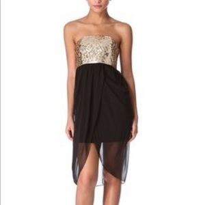 Alice + Olivia Draped Sequin Tulip Dress - 8